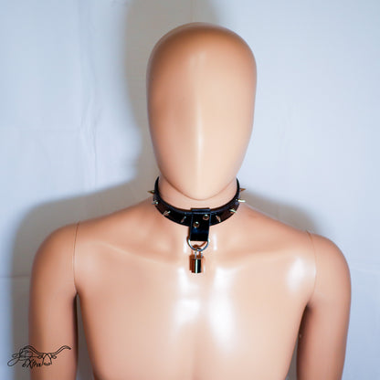 JonBx Patent Leather Fashion Collar
