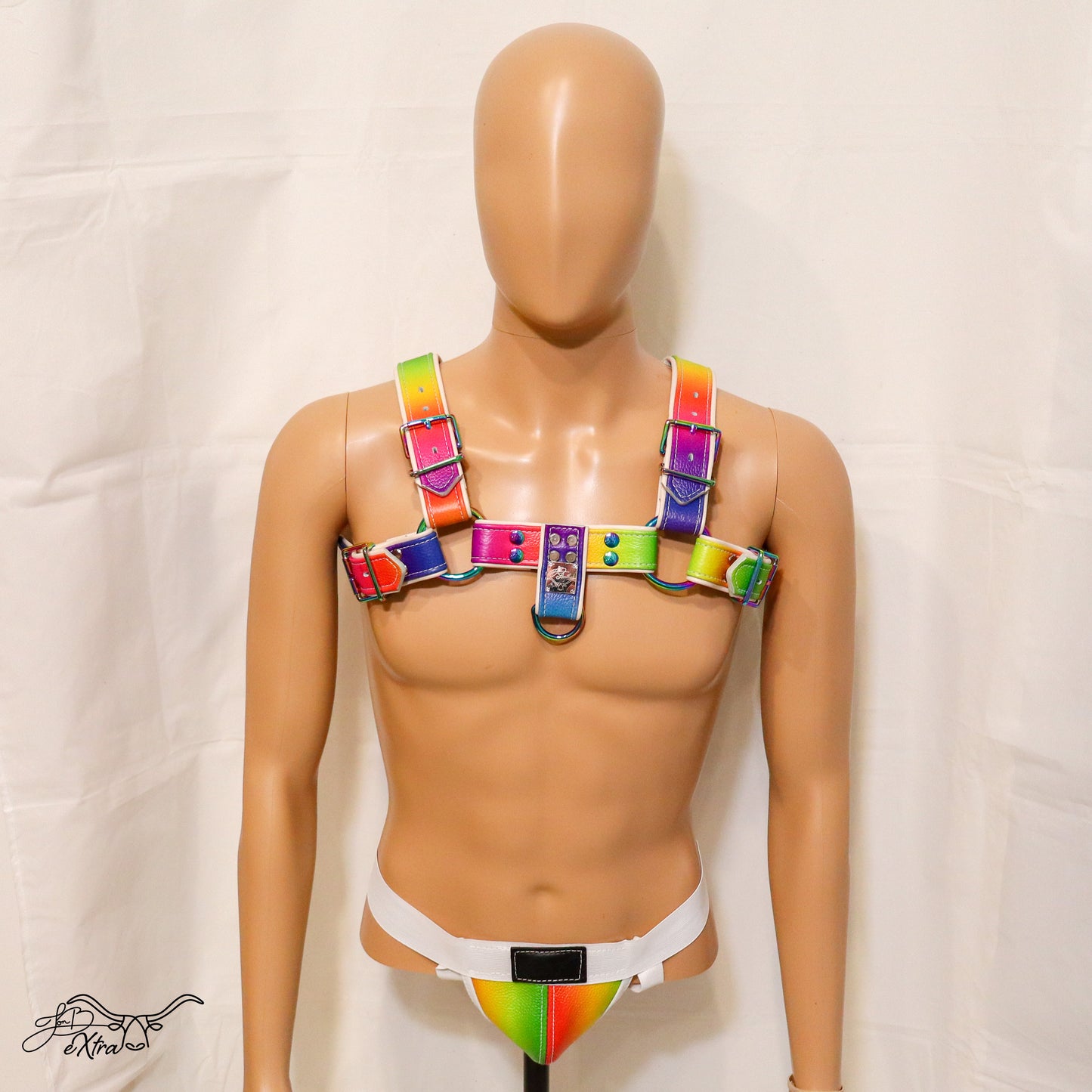 Electric Rainbow Pride Harness