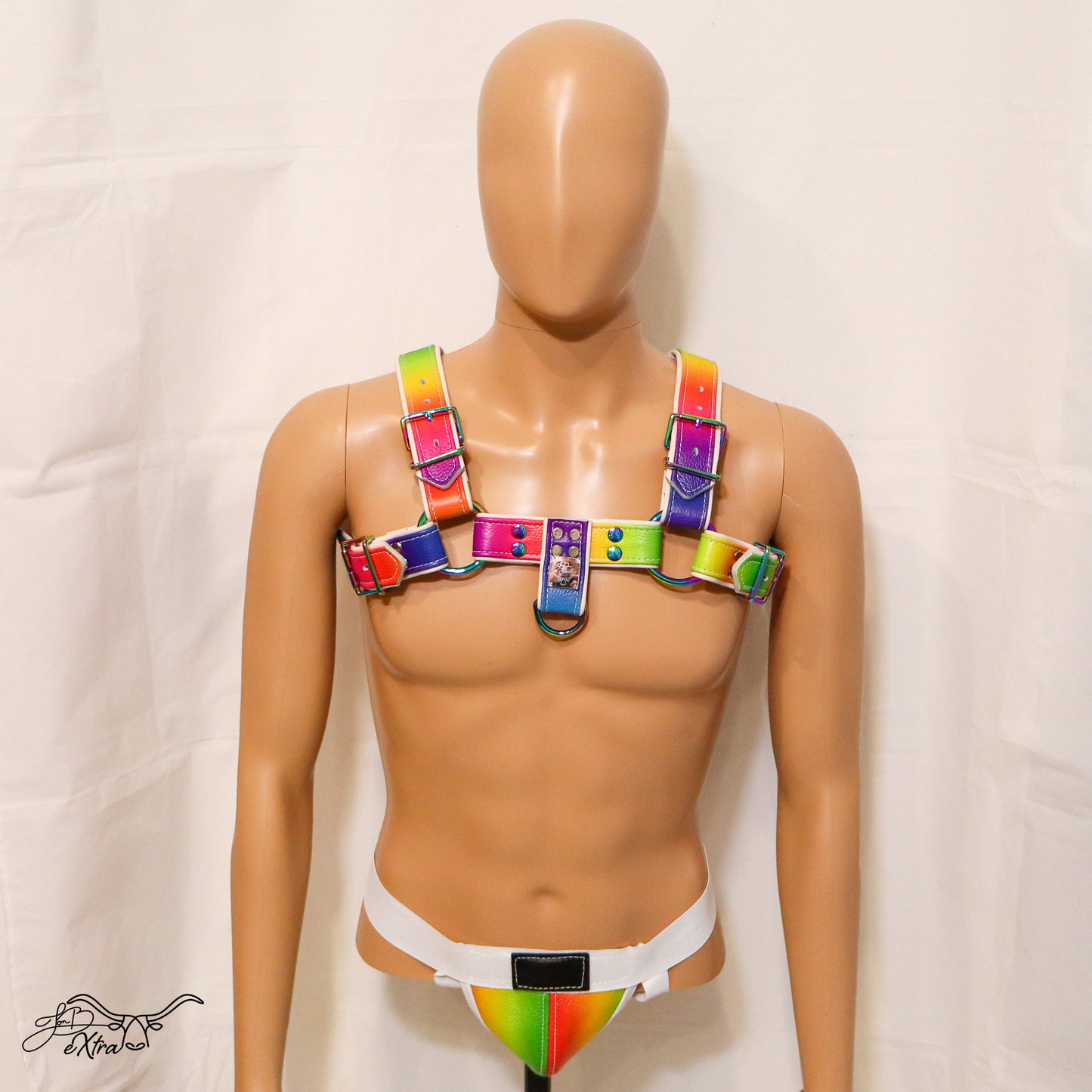 Electric Rainbow Pride Harness