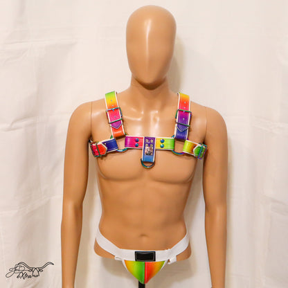 Electric Rainbow Pride Harness