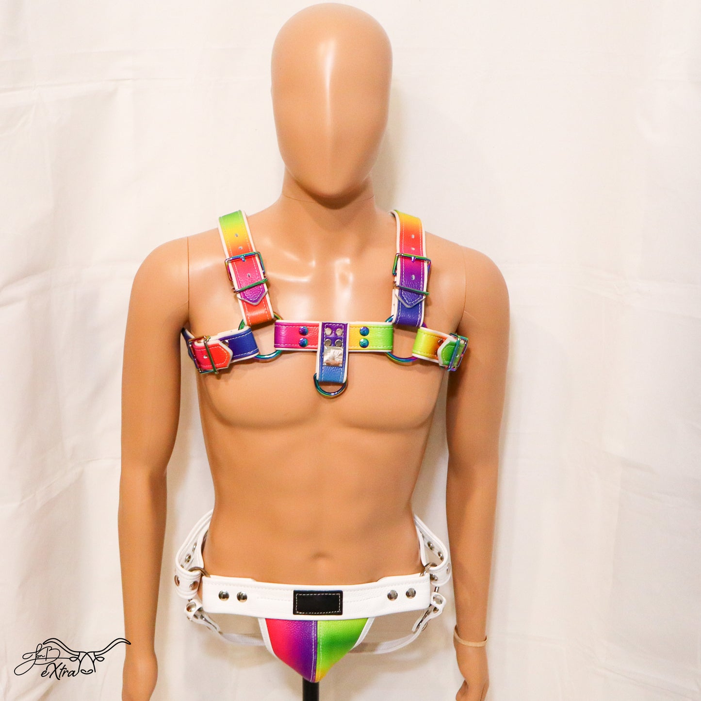 Electric Rainbow Pride Harness