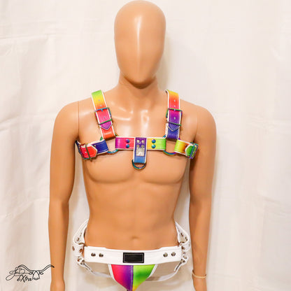 Electric Rainbow Pride Harness