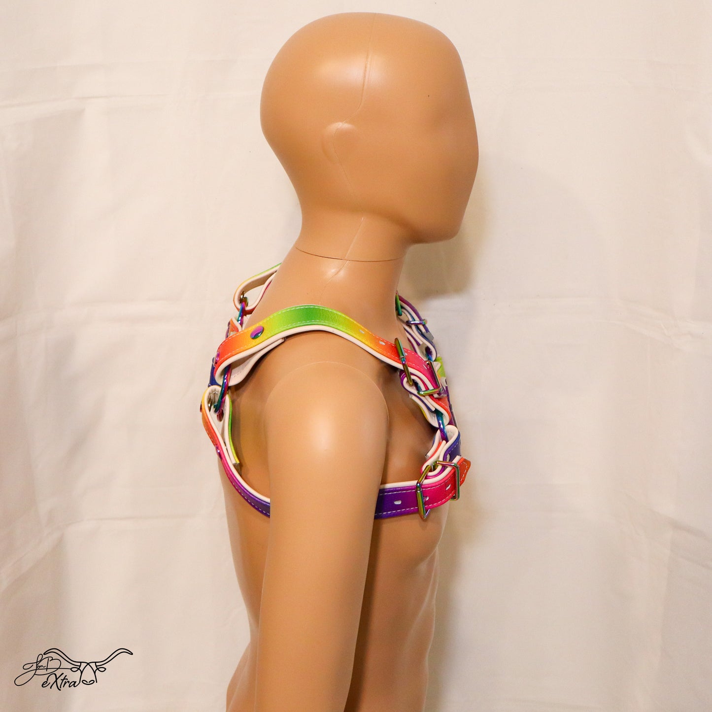 Electric Rainbow Pride Harness