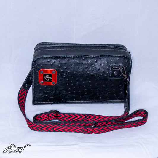 The Renee - Ostrich Embossed Crossbody