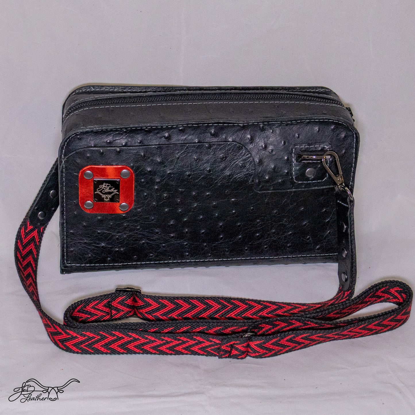 The Renee - Ostrich Embossed Crossbody