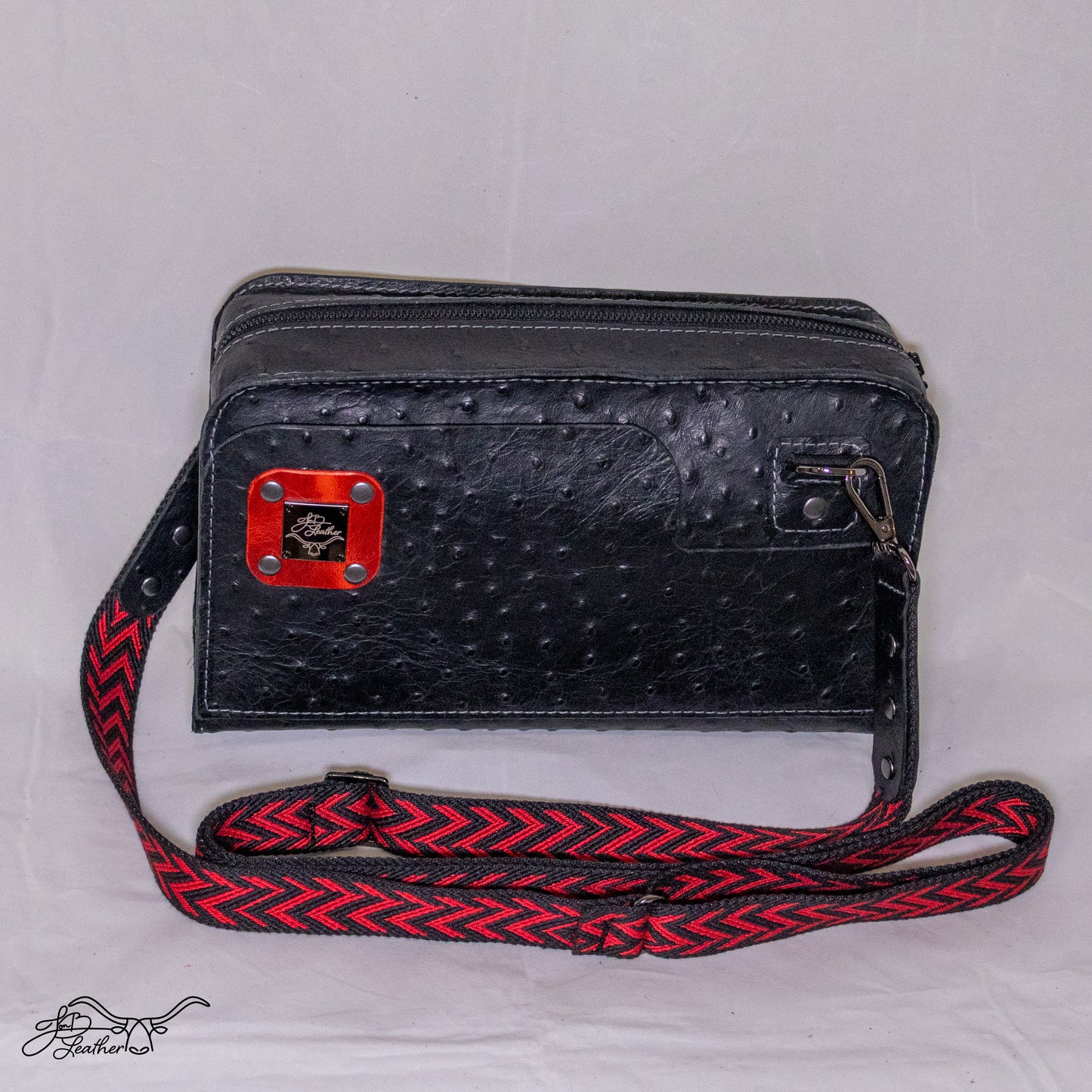 The Renee - Ostrich Embossed Crossbody