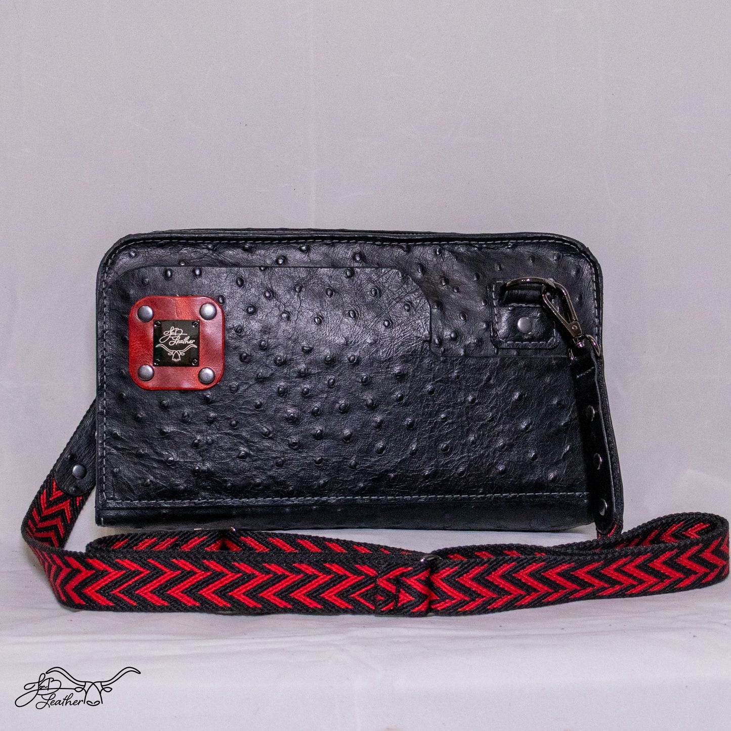 The Renee - Ostrich Embossed Crossbody