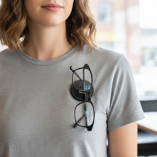 The Quick Draw - Magnetic Leather Eyeglass Holder