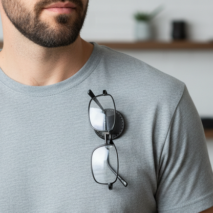 The Quick Draw - Magnetic Leather Eyeglass Holder
