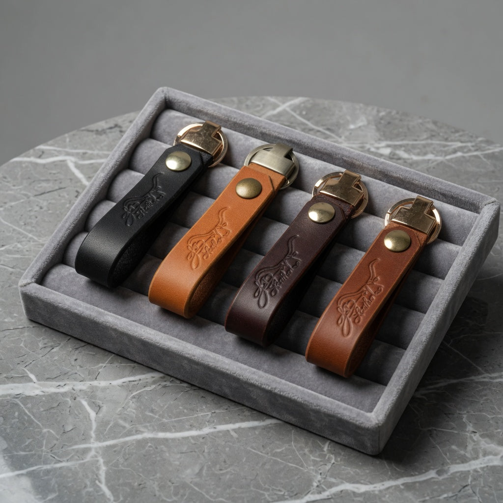 Full Grain Leather Keychain