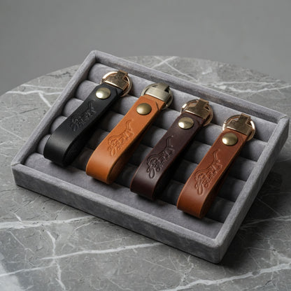 Full Grain Leather Keychain