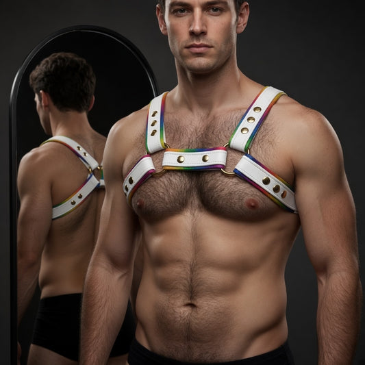 Electric Rainbow Pride Harness