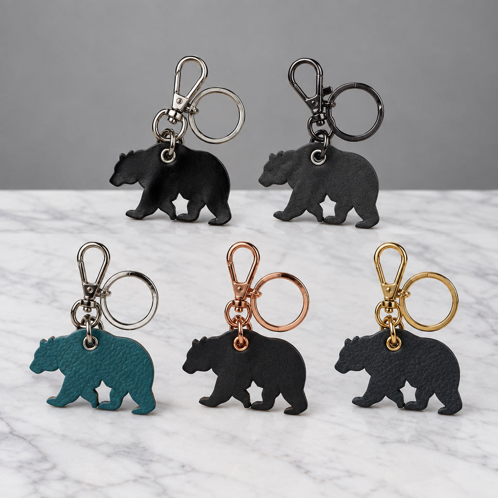 Group of bear keychains
