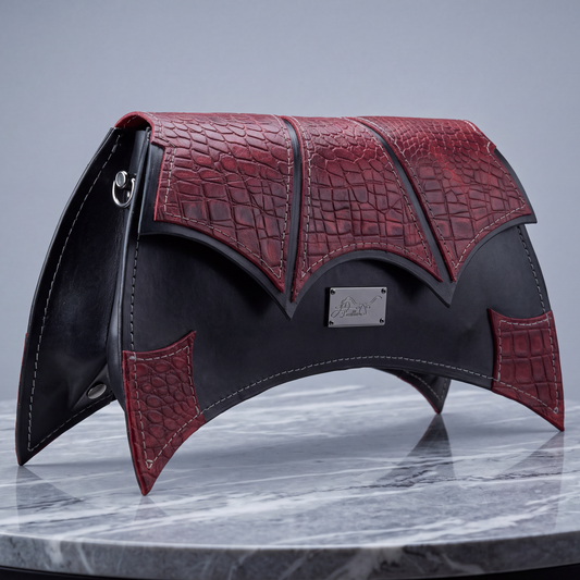 Midnight Echo Winged Handbag