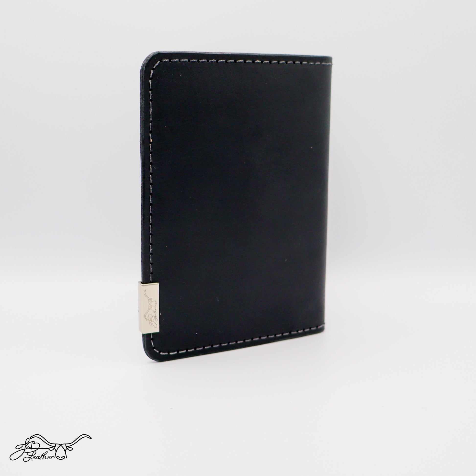 Bilman Passport Wallet in black full grain leather RFID protected