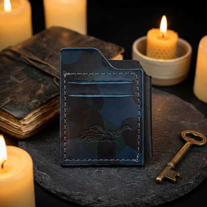 Camo Leather Card Wallet