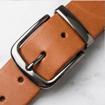 Geometric Belt Full Grain Leather