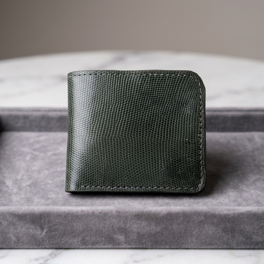 Saurian Fold | Exotic Bifold Wallet | Lizard Skin