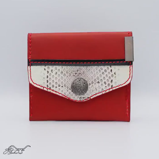 Snap Wallet Real Snake Skin