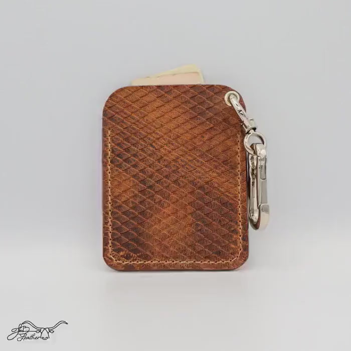 Python Embossed Card Wallet