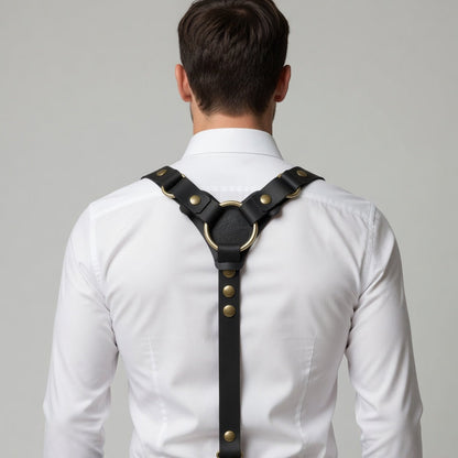 Leather Dress Suspenders