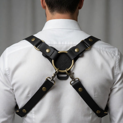 Leather Dress Suspenders