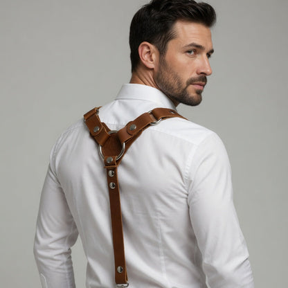 Leather Dress Suspenders